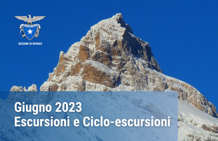 Immagine escursioni e cicloescursioni CAI Rovigo Giugno 2023