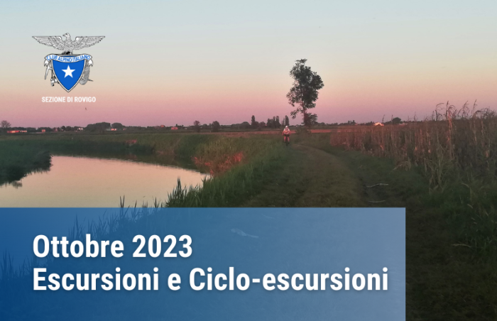 Uscite ottobre 2023 CAI Rovigo