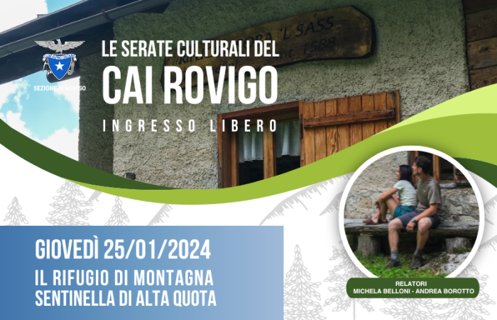 Gennaio 2024-Serata culturali CAI Rovigo